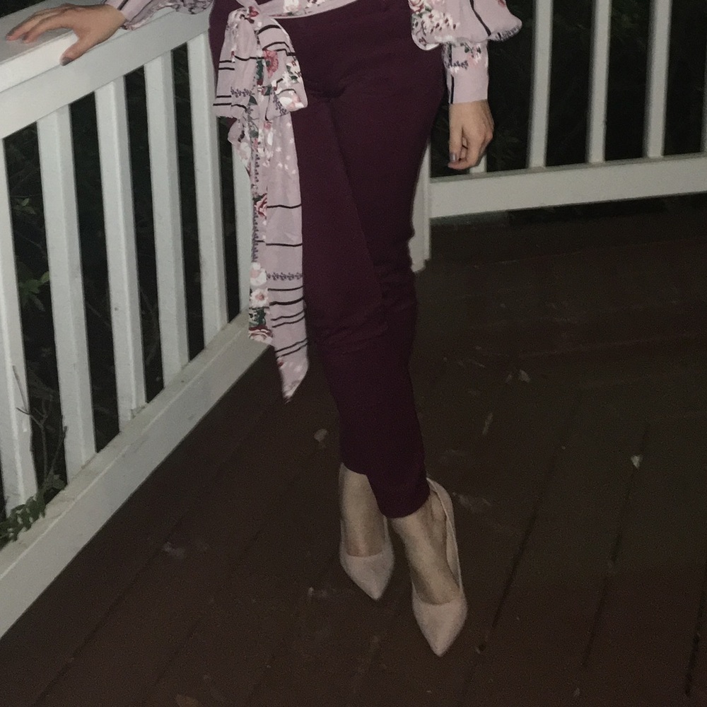 New York and Company dark red pants